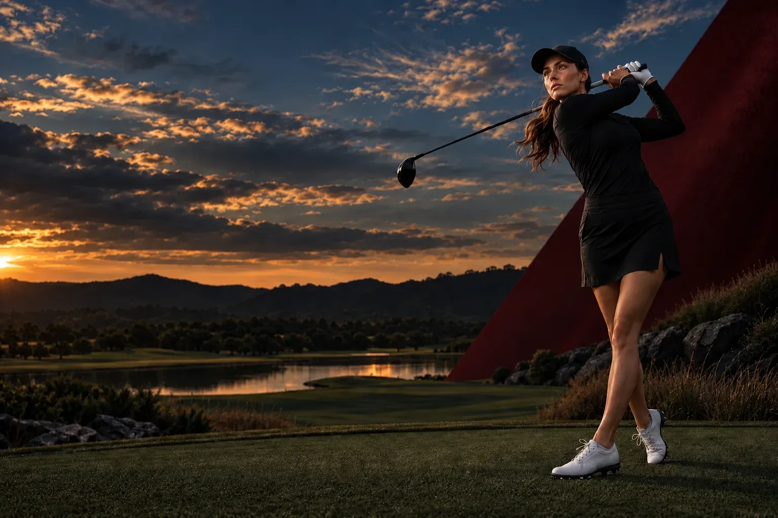 Golfeuse en mouvement pendant une séance d’analyse